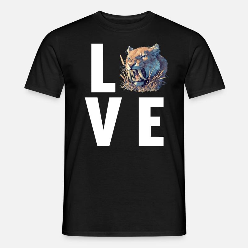 Saber-Toothed Tiger Sabertooth Tiger - Men’s T-shirt - black
