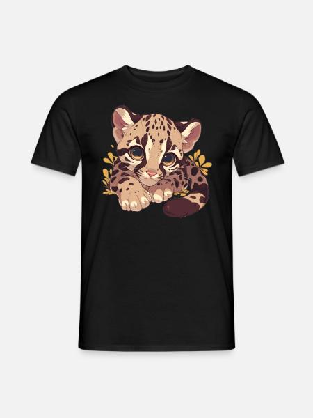 Clouded Leopard Nebelparder - Men's T-Shirt - black