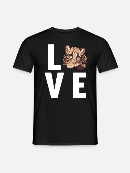 Clouded Leopard Nebelparder - Men's T-Shirt - black