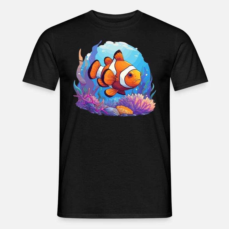 Clownfish Clownfische Clownfisch - Männer T-Shirt - Schwarz