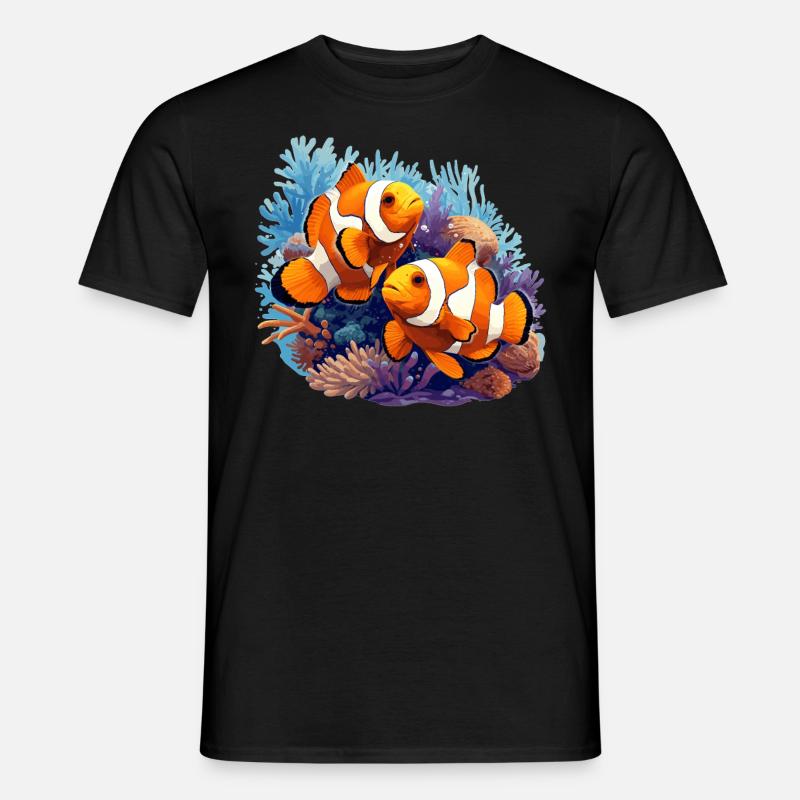 Clownfish Clownfische Clownfisch - Männer T-Shirt - Schwarz