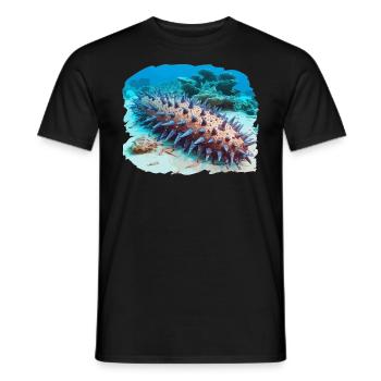 Sea Cucumber Seegurken Seegurke - Männer T-Shirt - Schwarz - Vorne - AI Model Male 178 light (178cm)