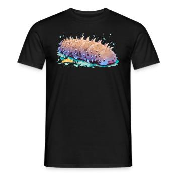 Sea Cucumber Seegurken Seegurke - Männer T-Shirt - Schwarz - Vorne - AI Model Male 178 light (178cm)