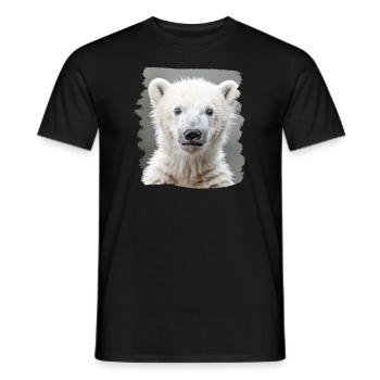 Polar Bear Eisbären Eisbär - Männer T-Shirt - Schwarz - Vorne - AI Model Male 178 light (178cm)