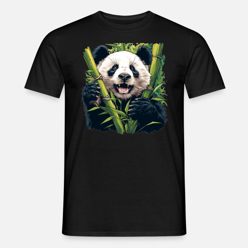Panda géant Pandas Große Pandas Großer Panda - T-shirt homme - noir