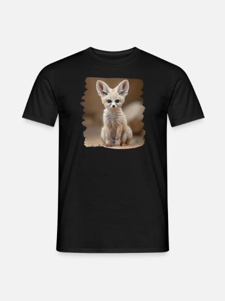Fennec Fox Fenneks Fennek - Men's T-Shirt - black