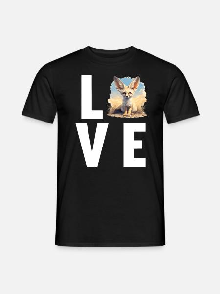 Fennec Fox Fenneks Fennek - Men's T-Shirt - black