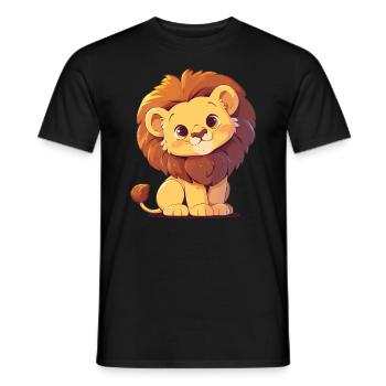 Lion Löwen Löwe - T-shirt homme - noir - Devant - AI Model Male 178 light (178cm)