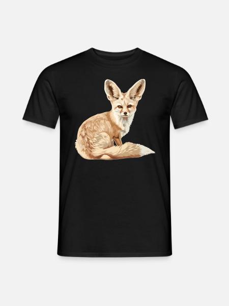 Fennec Fox Fenneks Fennek - Men's T-Shirt - black