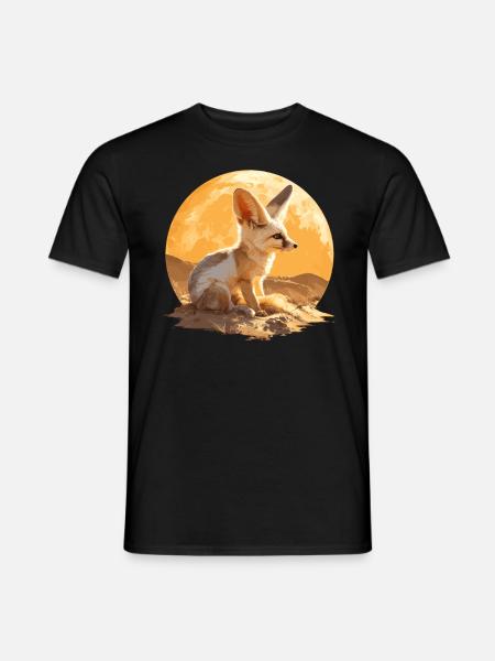 Fennec Fox Fenneks Fennek - Men's T-Shirt - black