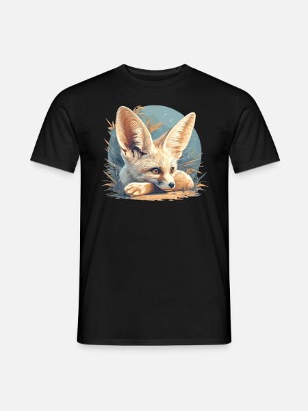 Fennec Fox Fenneks Fennek - Men's T-Shirt - black