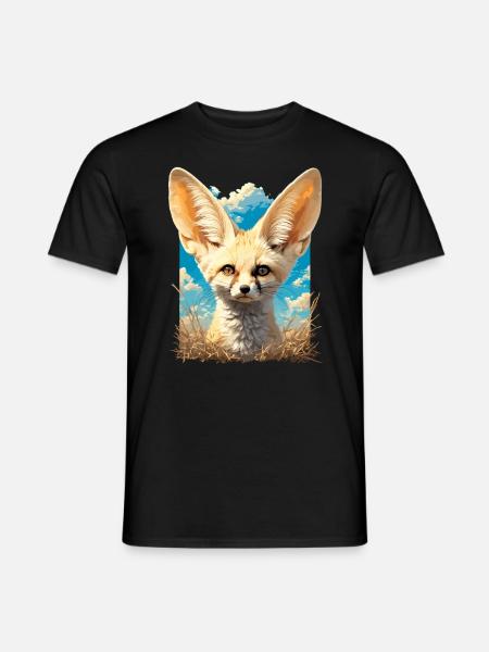 Fennec Fox Fenneks Fennek - Men's T-Shirt - black