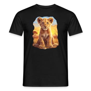 Lion Löwen Löwe - T-shirt homme - noir - Devant - AI Model Male 178 light (178cm)