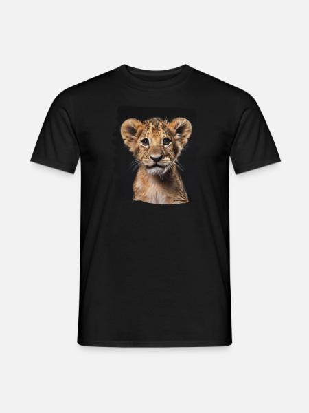 Lion Löwen Löwe - Männer T-Shirt - Schwarz