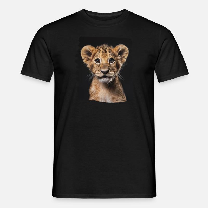 Lion Löwen Löwe - Männer T-Shirt - Schwarz