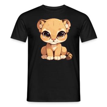 Cougar Mountain Lion Mountain Lion - T-shirt homme - noir - Devant - AI Model Male 178 light (178cm)