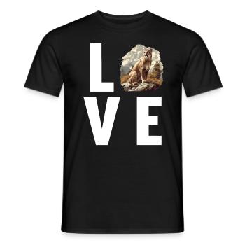 Cougar Mountain Lion Mountain Lion - T-shirt homme - noir - Devant - AI Model Male 178 light (178cm)