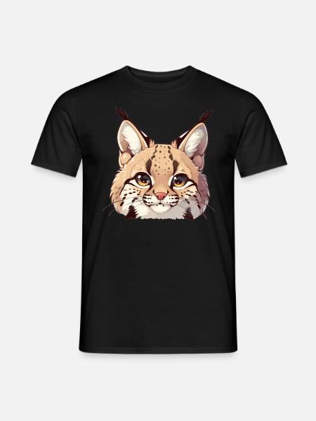 Lynx Luchse Luchs - Männer T-Shirt - Schwarz