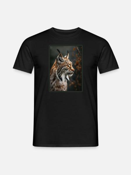 Lynx Luchse Luchs - Männer T-Shirt - Schwarz