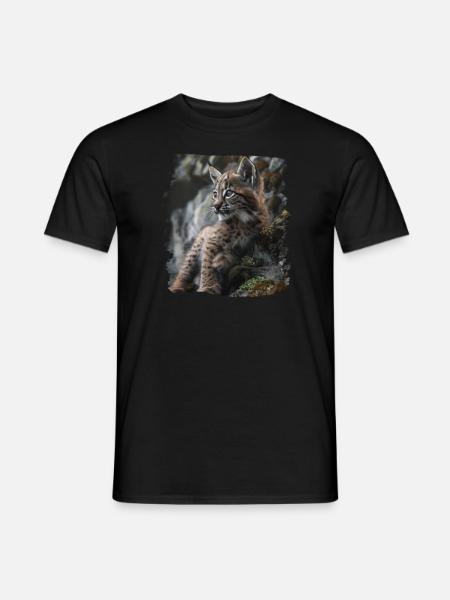 Lynx Luchse Luchs - Men's T-Shirt - black