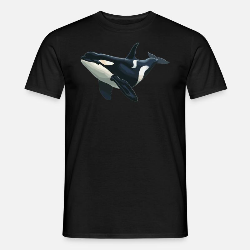 Orcas Orca - T-shirt herr - svart