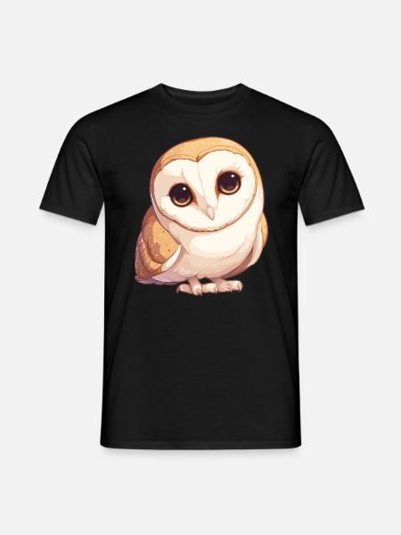 Barn Owl Schleiereulen Schleiereule - Men's T-Shirt - black