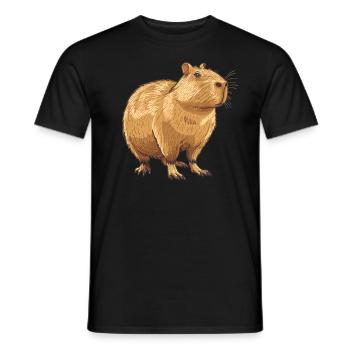 Capybaras Capybara - Männer T-Shirt - Schwarz - Vorne - AI Model Male 178 light (178cm)