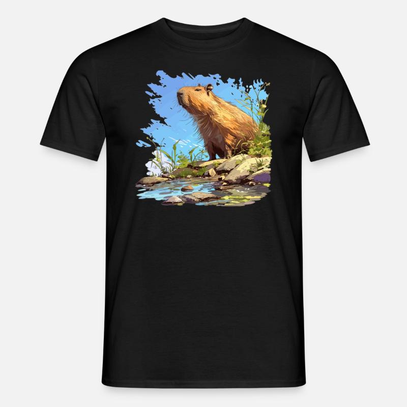 Capybaras Capybara - Men’s T-shirt - black