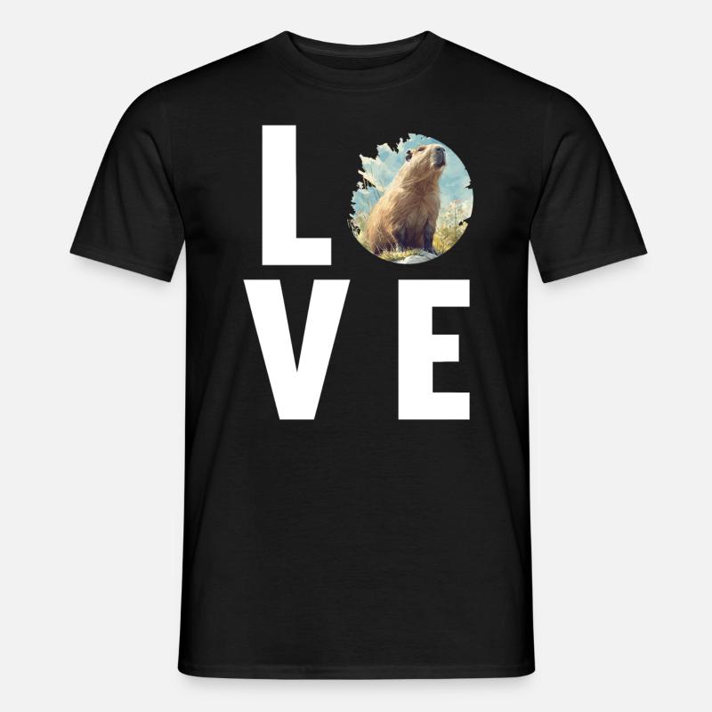 Capybaras Capybara - Men’s T-shirt - black