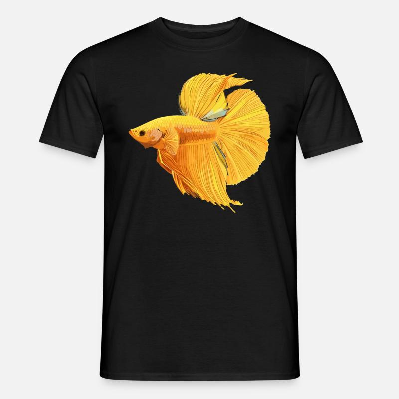 Bettas Betta Fisch Betta - Männer T-Shirt - Schwarz