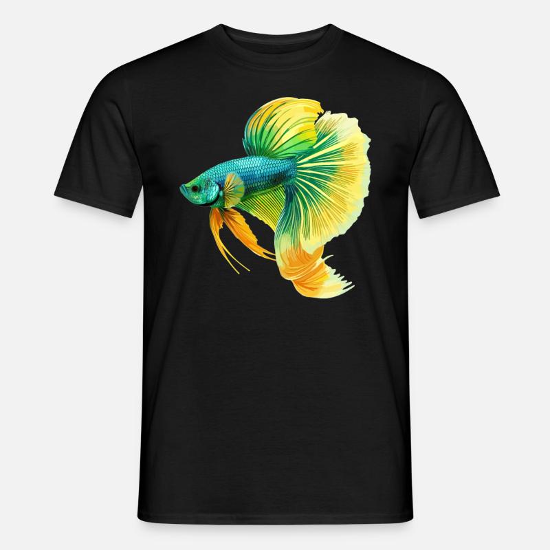 Bettas Betta Poisson Betta - T-shirt homme - noir
