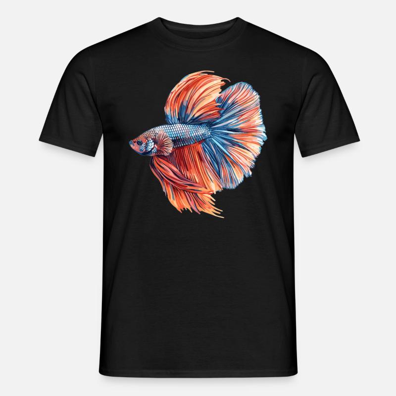 Bettas Betta Poisson Betta - T-shirt homme - noir