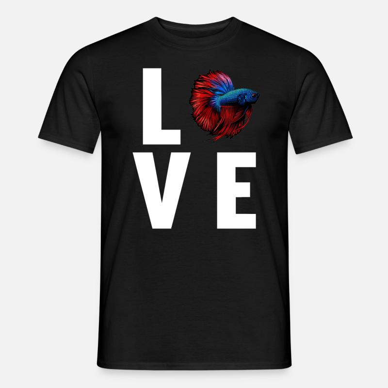 Bettas Betta Poisson Betta - T-shirt homme - noir
