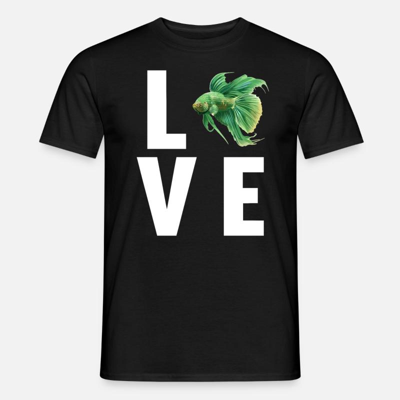 Bettas Betta Fisch Betta - Männer T-Shirt - Schwarz