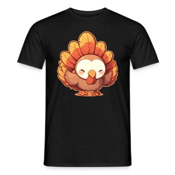 Turkey Truthähne Truthahn - Männer T-Shirt - Schwarz - Vorne - AI Model Male 178 light (178cm)