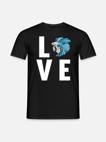 Bettas Betta Fisch Betta - Männer T-Shirt - Schwarz