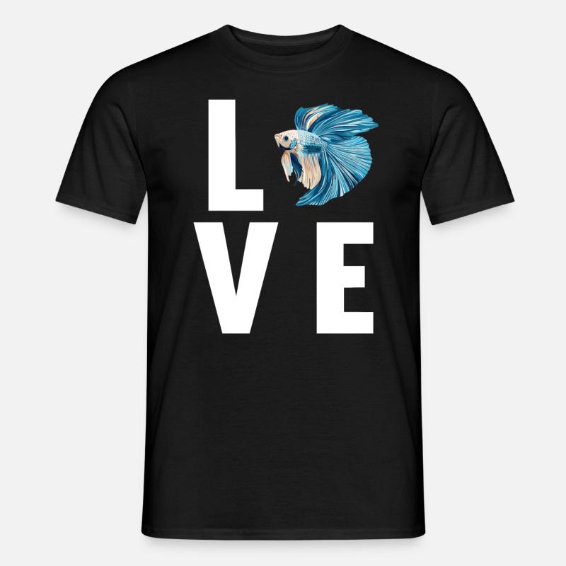 Bettas Betta Poisson Betta - T-shirt homme - noir