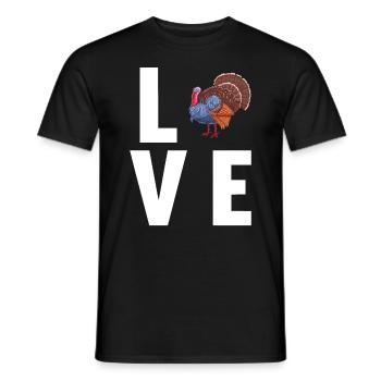 Turkey Truthähne Truthahn - Männer T-Shirt - Schwarz - Vorne - AI Model Male 178 light (178cm)