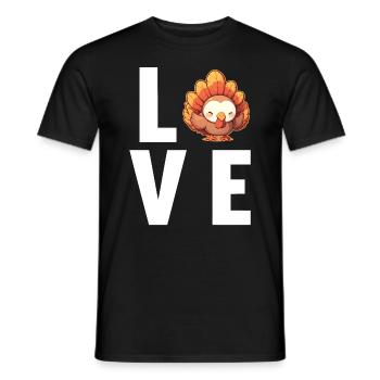 Turkey Truthähne Truthahn - Männer T-Shirt - Schwarz - Vorne - AI Model Male 178 light (178cm)