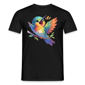 Hummingbird Kolibris Kolibri - Männer T-Shirt - Schwarz - Vorne - AI Model Male 178 light (178cm)