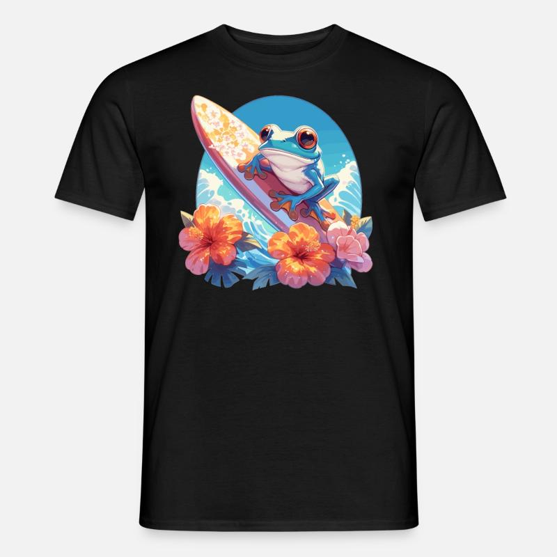 Tree Frog Laubfrösche Laubfrosch - Männer T-Shirt - Schwarz