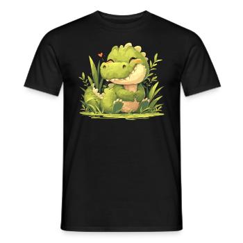 Alligatoren Alligator - Männer T-Shirt - Schwarz - Vorne - AI Model Male 178 light (178cm)