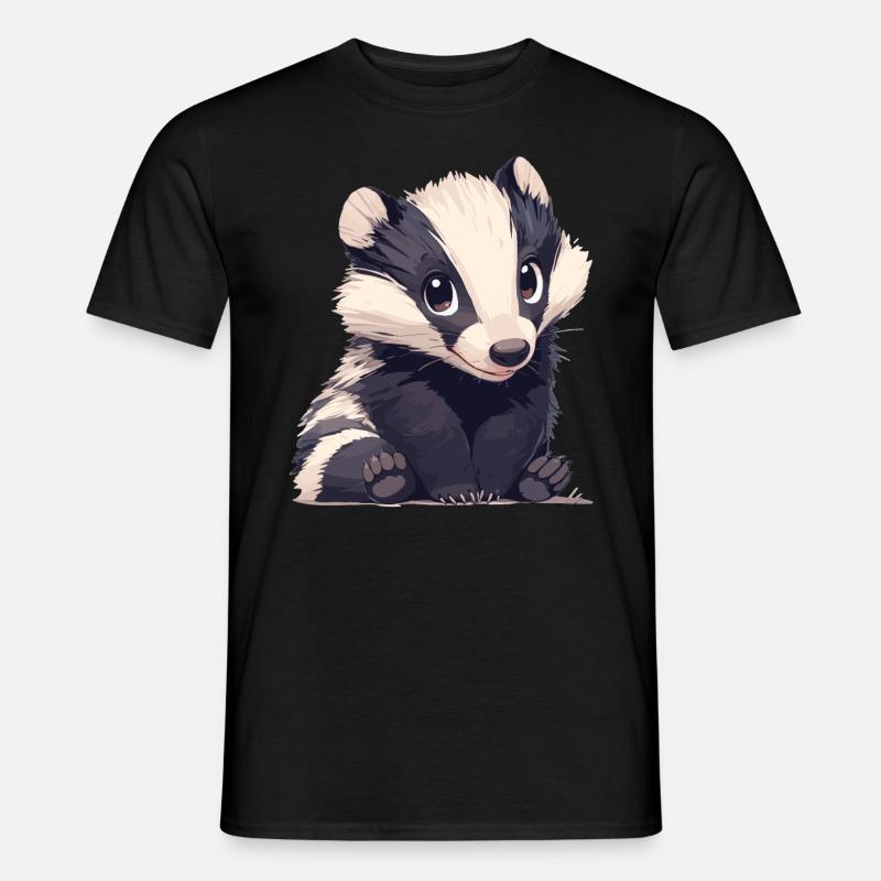 Blaireau Dachse Dachs - T-shirt homme - noir