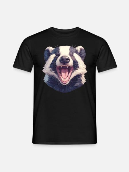 Badger Dachse Dachs - Männer T-Shirt - Schwarz