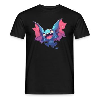Chauve-souris Chauve-souris - T-shirt homme - noir - Devant - AI Model Male 178 light (178cm)