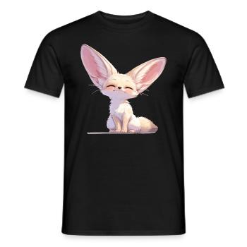 Fennec Fox Fennek Füchse Fennek Fuchs - Männer T-Shirt - Schwarz - Vorne - AI Model Male 178 light (178cm)