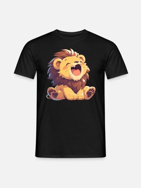 Lion Löwen Löwe - T-shirt homme - noir