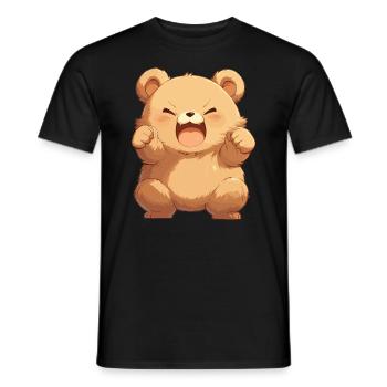 Ours Bären Bär - T-shirt homme - noir - Devant - AI Model Male 178 light (178cm)
