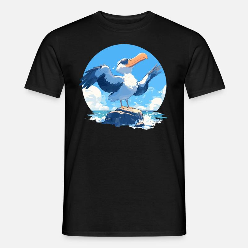 Albatrosse Albatross - Männer T-Shirt - Schwarz