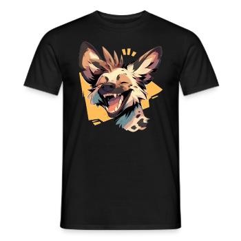 Wild Dog Wildhunde Wildhund - Men's T-Shirt - black - Front - AI Model Male 178 light (178cm)